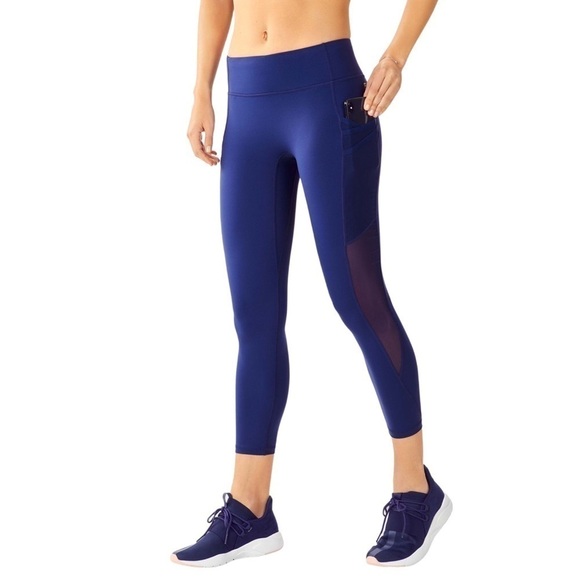 Fabletics Trinity Mid Rise Pocket Ankle 7/8 Active Leggings - Picture 1 of 13